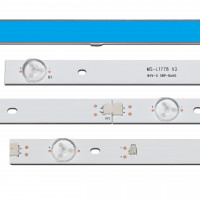 Комплект подсветки MS-L1778 V2, MS-L1778 V3, 3V - 9LED, MS-L1778 V3, Telefunken: 4KTLF55, Galatec: TVS-S5505MC, Irbis: 55S01UD318B, Mingcai: MC-32A/5810, Noname: K56, Namomax: 55S100T2 