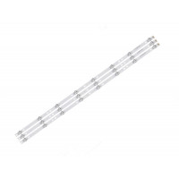 Комплект планок подсветки матрицы ТВ 40" RF-AJ400016SS30-0801 A1, CRH-P40KP35350308931-REV1.5 (3 планки 8 LED 6V 752mm) Sharp