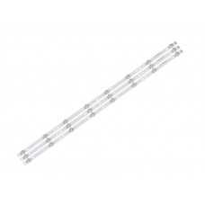 Комплект планок подсветки матрицы ТВ 40" RF-AJ400016SS30-0801 A1, CRH-P40KP35350308931-REV1.5 (3 планки 8 LED 6V 752mm) Sharp