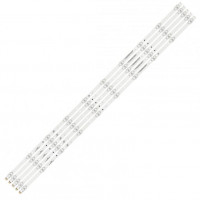 Комплект Led подсветки для телевизоров Hisense 55″, Sharp 55″, Toshiba 55″, Dexp 55″: CRH-BK55S1U51S3030T05107BE-REV1.3, LB5500C V0, CRH-BK55S1U51S3030T051088S-REV1.2, LM41-00604A, (1056mm 10LED 3V)