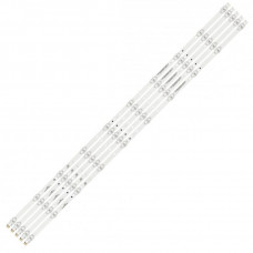 Комплект Led подсветки для телевизоров Hisense 55″, Sharp 55″, Toshiba 55″, Dexp 55″: CRH-BK55S1U51S3030T05107BE-REV1.3, LB5500C V0, CRH-BK55S1U51S3030T051088S-REV1.2, LM41-00604A, (1056mm 10LED 3V)