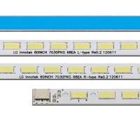 Комплект планок LED подсветки для телевизоров 60″ LG Innotek 60INCH 7030PKG 68EA L/R-Type Rev0.2, SLED 2012SSP60 68L/68R 7030 REV0, Samsung 2014SDP60 7030 L/R 68 REV1.0, Y600LB008L-001, Y600LB007R-001