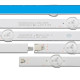 Комплект планок LED подсветки для телевизоров Panasonic 42″-43″ SV0420A88_Rev3_A_4LED, SV0420A88_Rev3_B_4LED, SV0420A88-Rev2-A/B-4LED, SV0420AA5-REV0-A/B-4LED, 131126-WS-420-040-Pearl-C5-L/R