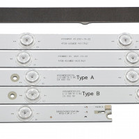 Комплект подсветки K550WDE1 A5 4708-K55WDE-A5117N31 Type B, K550WDE1 A5 4708-K55WDE-A5117N21 Type A, Philips 55: 55US534AN, Botech 55: BSE55-LX/MTR, Awox 55: FRAMLESS55, Aconatic 55: 55US534AN