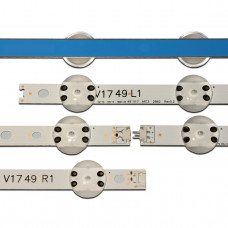 Комплект подсветки 49″ V17 ART3 2862 Rev0.2, 6916L-2862A, 6916L-2863A, 6916L-2862B, 6916L-2863B, JB3B1591A02499, LG 49: 49UV340, 49UJ6565, 49UJ670, 49UJ655, 49UJ670, 49LJ610, 49LJ622, 49LV340, 49LV761, 49UJ651