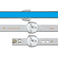 Универсальная планка LED подсветки для телевизора HJ-32LB-6C1B-8421  580×10 мм 6 led - 3V